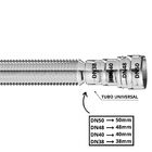 Sifão Sanfonado Com Copo 49cm Cromado | Astra | Kit C/ 3 Un